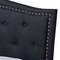 Baxton Studio Felisa Charcoal Upholstered and Button Tufted King Size Platform Bed 156-9505 - alternate 2
